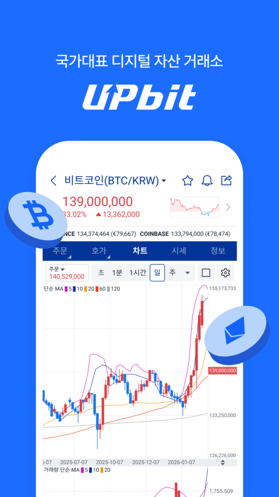 업비트 PC버전 다운로드 거래소 바로가기 스크린샷 1